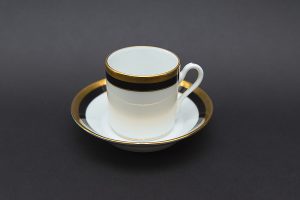 リチャード・ジノリ パレルモ（ブラック） コーヒーカップ＆ソーサー
