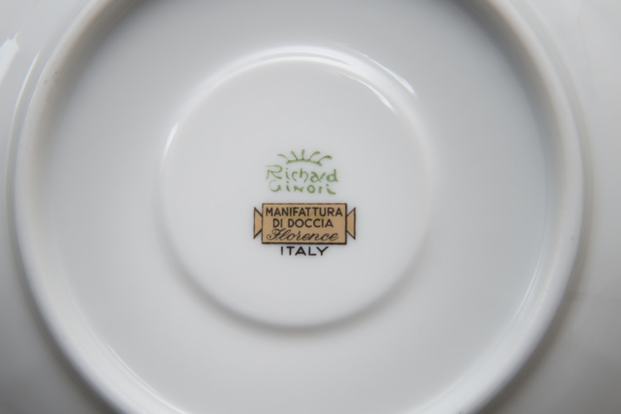 新しいスタイル 美品 リチャードジノリ クリームカップ 蓋付き Italian Fruits イタリアンフルーツ Richard Ginori