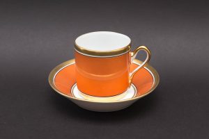 リチャード・ジノリ インペロ（オレンジ） コーヒーカップ＆ソーサー