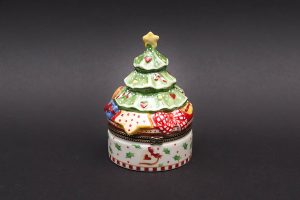 ビレロイ＆ボッホ ウィンターベーカリーデコレーションクリスマスツリー型小物入れ