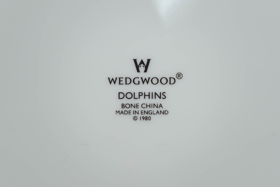 ウェッジウッド ドルフィン（ホワイト） 20cmプレート
