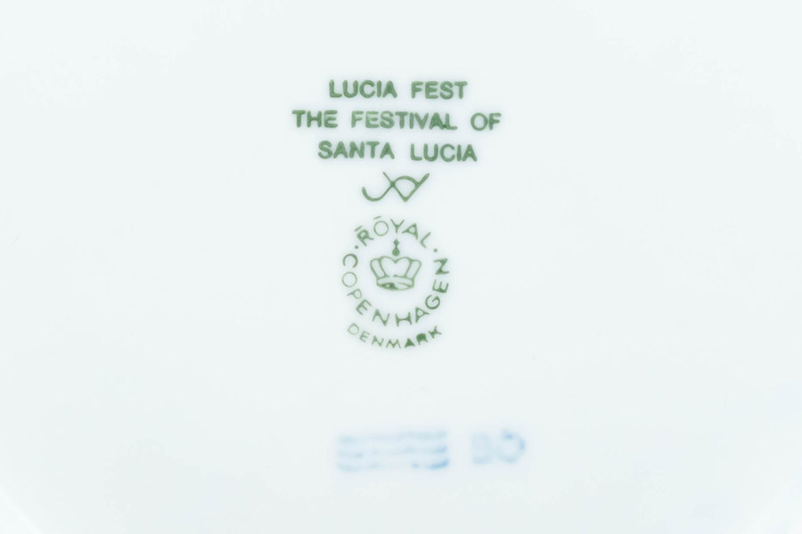 ロイヤル・コペンハーゲン イヤープレート（1991年）『The Festival of Santa Lucia（サンタルチア）』