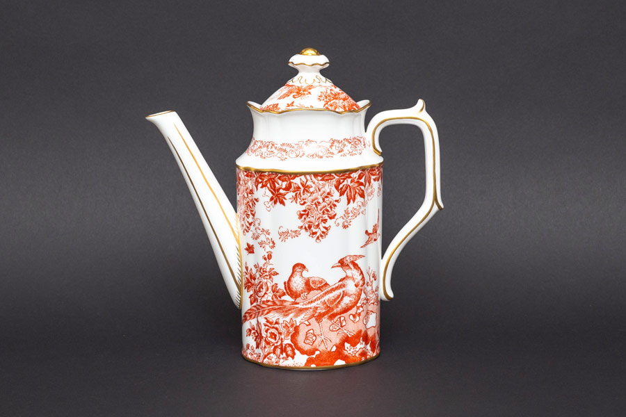 Royal Crown Derby ロイヤルクラウンダービー グリーンダービーパネル ティーポット 1点 S 茶器 金彩 SU3965A1