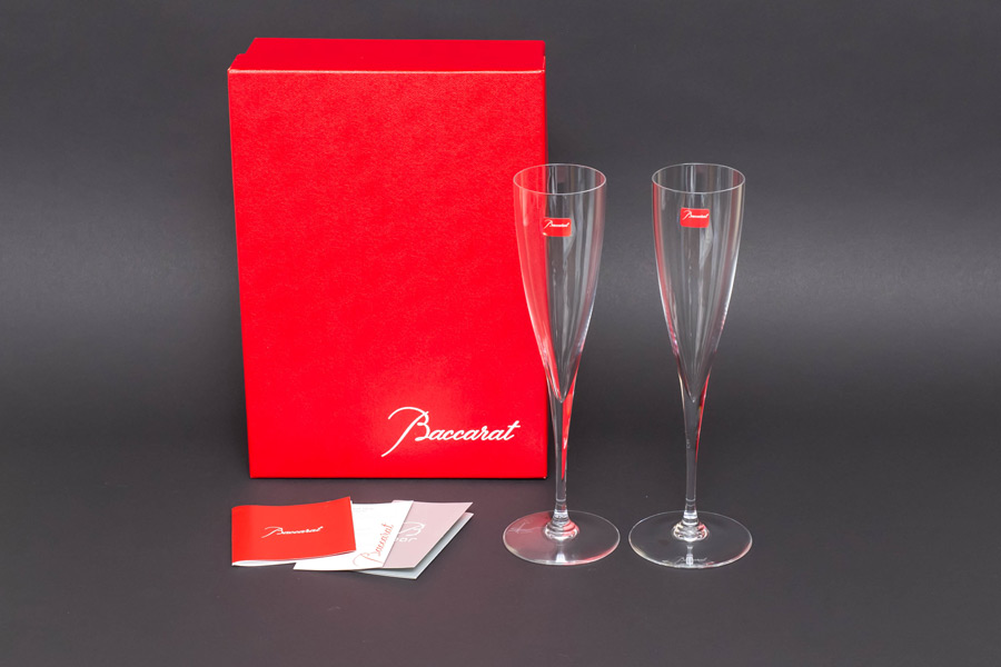 Baccarat ドンペリニヨン ペア 箱入りバカラドンペリニヨン