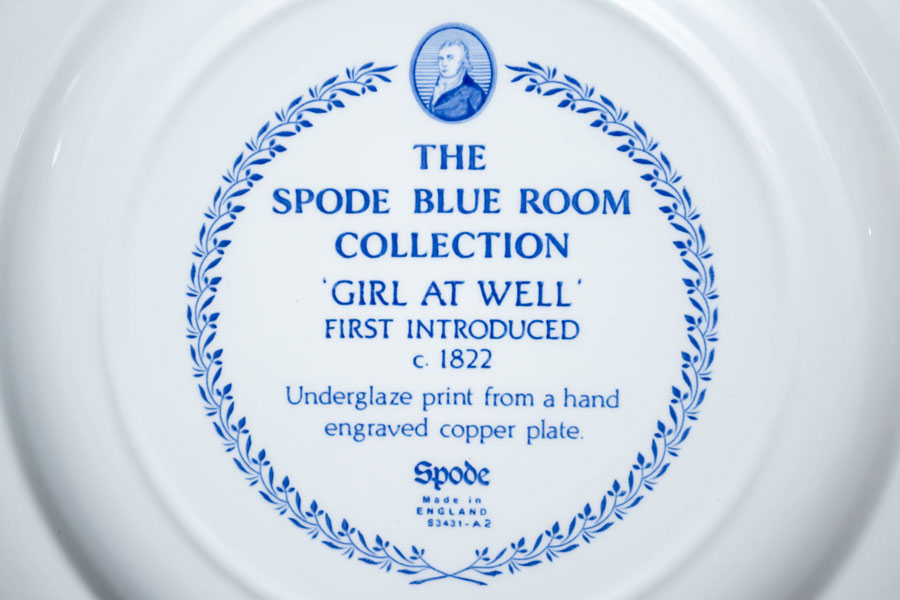 売上実績NO.1 Spode スポード ブルールームコレクション プレート イギリス