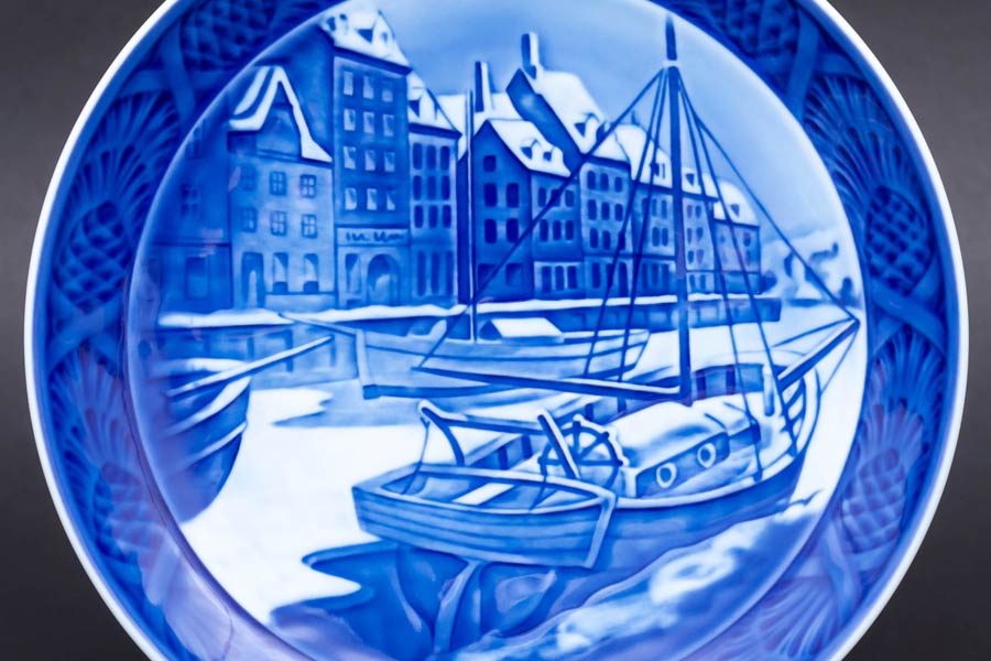 ロイヤル・コペンハーゲン イヤープレート（2007年）『Christmas in Nyhavn（ニューハウン）』