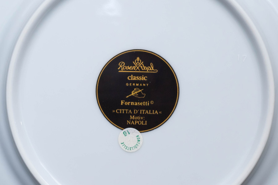 ローゼンタール フォルナセッティ イタリアの都市シリーズ（ナポリ） 19cmプレート