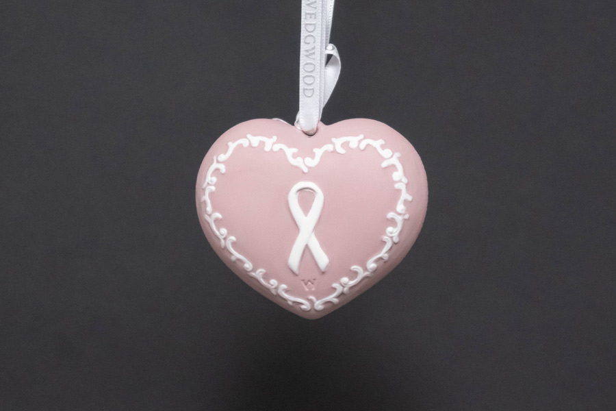 ウェッジウッド チャリティーオーナメント 『Pink Heart （乳癌啓発ピンクハート） 』