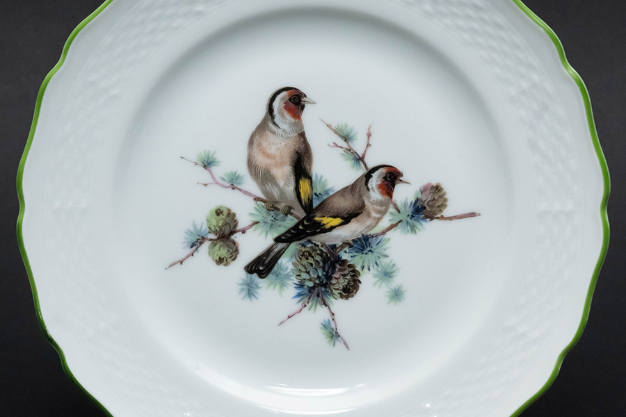 カイザー 野鳥 飾り皿
